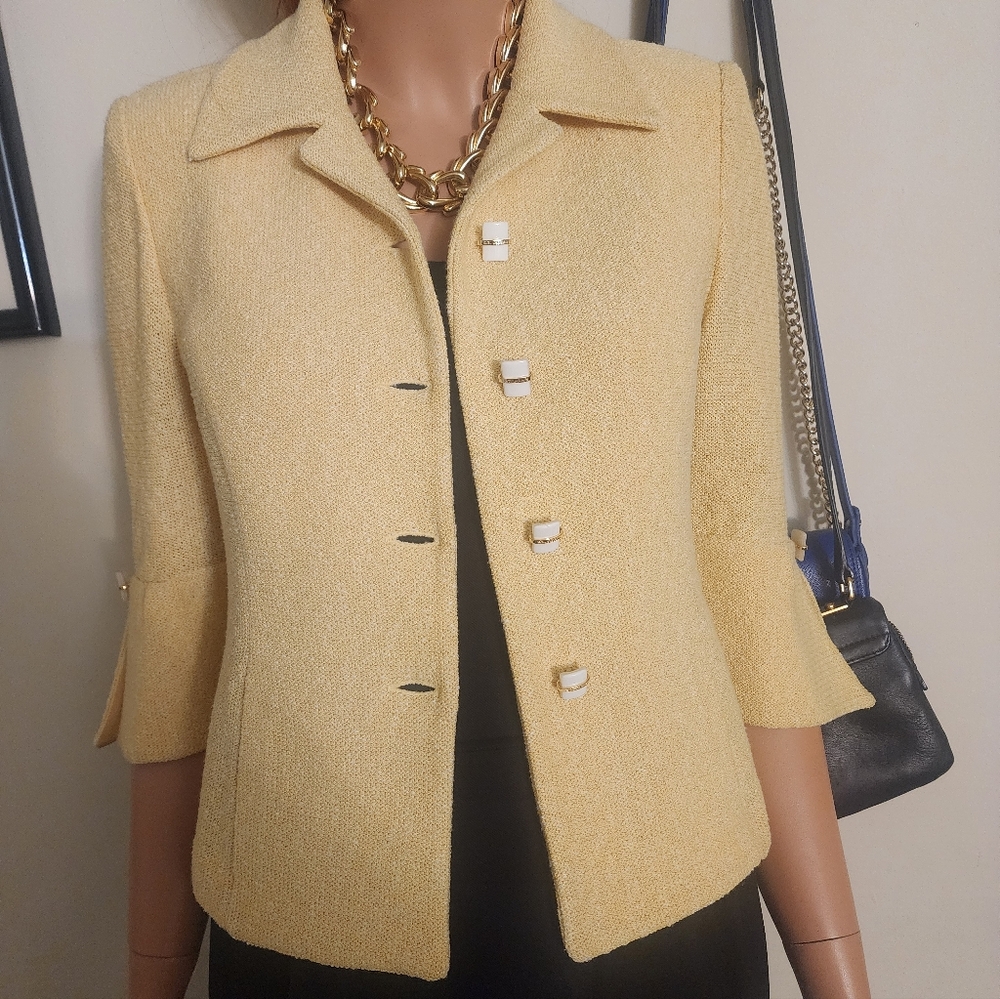 St. John Collection Mustard By Marie Gray Blazer